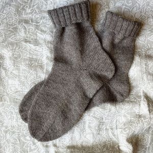 Hand knitted socks